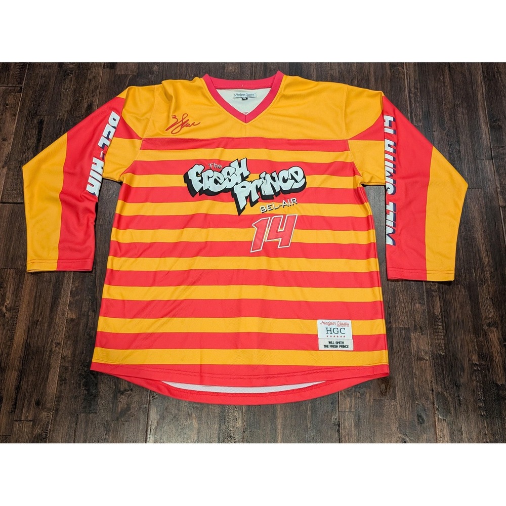 Fresh‎ Prince Bel-Air Hockey Jersey Mens 2XL Will Smith 14 Headgear Classics
